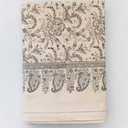 Tablecloth, size 70"x70", Beige, Flower