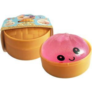 Dumpling Squeeze Toy, Dumplings Squishy Flashing Dumpling Squishies Stress Ball，Dumplings Squeeze Stress Anxiety Relief for Kids & Adults (Pink)