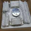 20 inch Chrome Crystal Chandelier, Modern LED Chandelier, 3CCT Dimmable Pendant Light Fixture for Dining Room Kitchen Bedroom Entranway Hallway