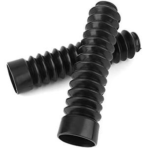 1 Pair Universal Motorcycle Fork Cover Gaiters, Rubber Front Fork Gaiters Boots Shock Damping Dust Cover, 215 * 45 * 30mm