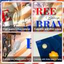 Avezano Patriotic Soldier Backdrop American Flag Patriotic Soldier Free&Brave Backdrop Home of The Free 4th of July Background for Independence Day Veterans Day Memorial Day Decoration (7x5ft)