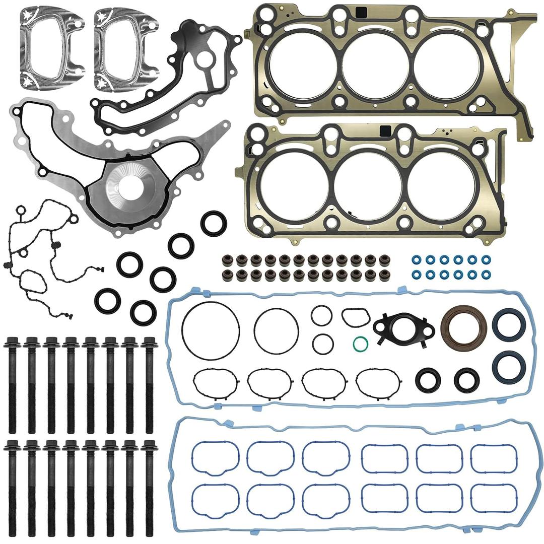 Head Gasket Set w/Bolts Fit 2016-2022 Chrysler Pacifica Ram ProMaster 3500, 3.6L Pentastar Head Gasket Set 16-22 for Chrysler Pacifica Jeep Grand Cherokee Dodge Durango Ram ProMaster 1500 2500 3500