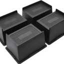 Bed Risers 6 Inch Heavy Duty, Oversized Furnitures Risers 6 inch Support 6000 lbs, Bed Table Rising Blocks, Fits for Couch, Sofa, Chair, Furniture Lifts 4 Pack