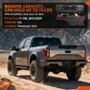 GEARLAST Truck Bed Storage Box With Password Lock Fit for Ford F-150 2015-2025, Passenger Side,30L, Black