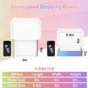 9x6x2 Shipping Boxes for Small Business, 30 Pack Colorful Corrugated Cardboard Boxes for Shipping Mailing