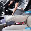 Car Seat Gap Filler 2 Pack Soft Foam Multifunctional Seat Side Gap Filler with Organizer & Hook Function, 3in1 Gap Stopper Universal Fit Car SUV Truck Fill The Gap Between Seat & Console (Deep Brown)