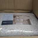 Madison Park Emilia Bed in a Bag Comforter Set with Sheets, Gold Metallic Jacquard Damask Design, Traditional, All Season Bedding Includes Bedskirt, Shams, Toss Pillows, Queen Khaki/Gold 12 Piece