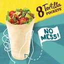 Old El Paso Flour Tortilla Pockets, Meal Prep, 8 Ct, 8.4 oz (EXP 01/15/27)