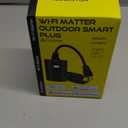 Minoston Outdoor Smart Plug, Matter Smart Plug, Smart Home Wi-Fi Outlet IP65 Waterproof, Compatible with Alexa, Apple Home, SmartThings, Google Home, Smart Life, IP65 Waterproof, 2.4Ghz, 2 Pack