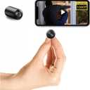 Small Wireless WiFi Bullet Camera,Mini Tiny Camera,HD1080P Video Recorder Live Feed,Tiny Portable Camera,Baby Monitor,Covert Nanny Cam with Auto Night Vision Detection,Cloud Storage,Loop Record APP