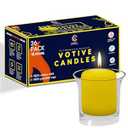 Candle Charisma Citronella Scented Votive Candles - 15 Hour Burn time - Set of 36 for Dinner, Wedding, Halloween and Holiday Decorations
