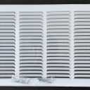 Fits 16x10 Duct Opening Stamped Steel Return Air Grille Vent Cover Grille for Sidewall and Ceiling in White Surface Dimensions: 17.75"W X 11.75"H (16" W x 10" H Duct Opening)
