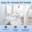 LUXE Bidet NEO 120 Plus - Single Nozzle, Non-Electric Bidet Attachment for Toilet Seat, Patented Slide-In Install, 360 Self-Clean, EZ-Lift to Clean, Rear Wash (Chrome)