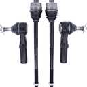 MOTOKU Front Driver and Passenger Side Inner and Outer Tie Rod Ends for Chevrolet Silverado 1500HD Silverado 2500HD 3500 Suburban 2500 Avalanche 2500 GMC 1500 HD 2500 3500HD Yukon XL 2500