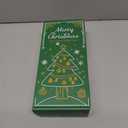 ONESING 50 Pcs Mini Xmas Tree, Bottle Brush Trees with Wooden Base Artificial Small Christmas Pine Tree 5 Sizes Tiny Pine Tree Christmas Sisal Snow Trees for Home Tabletop Christmas Decorations