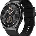 AMOLED Smart Watches for Men Women Fitness Tracker Watch Smartwatch for Android Phones/iPhone Compatible 1.43" HD Mens Watch with SOS ChatGpt AI Voice Heart Rate Sleep Female Cycle IP68 Waterproof