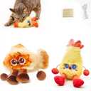 Petgravity Jumpy Shrimp Taiyaki Electric Cat Toy, 2 Pack, Tap-Activated 3 Moving Modes Interactive Cat Toys, Exercise Toy for Indoor Cats Kitten with Catnip, Rechargeable