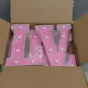 Valentines Day Decorations -4 LED Marquee Light Up Letters "LOVE" for Home Valentines Shelf Mantel Fireplace Tabletop Wedding Party Decorations