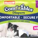 New! Hartz Comfitables Disposable Dog Diapers, Size Large 12 Count, Comfortable & Secure Fit, Easy to Put On, Super Absorbent Male and Female Diaper