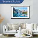 PEALSN 24x36 Poster Frame, Display Pictures 20 x 30 with Mat or 24 x 36 Without Mat, Poster Frames 24 x 36 inches for Wall Mounting Display, Black.