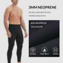 Lemorecn Mens 1.5/2/3mm Neoprene Wetsuit Pants for Diving Snorkeling | High Elastic Wetsuit Pants, Anti Jellyfish Protection, Ideal For Diving, Snorkeling, Kayaking, Canoeing, Swimming L