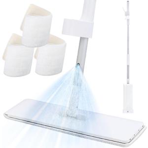 VENETIO Bluefish Hands-Free Squeeze and Spray 2-in-1 Floor Mop System with Reusable Washable Microfiber Pads Set, Refillable Sprayer, Wet & Dry Cleaning Kit for Tile, Laminate, Hardwood - Home Plus