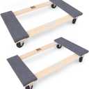 MaxWorks 50857 1320 lbs. Capacity 18 in. x 30 in. Hardwood Furniture Moving Dolly KD Version, Two Pack