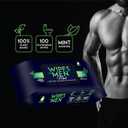 Pursonic Soft Mint Flushable Wipes for Men - 12 Packs of 100ct (1,200 Total) - Plant-Based Face & Body Wipes with Aloe Vera & Vitamin E - Extra Large for Gentle & Thorough Cleansing