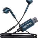 USB Earbuds with Microphone for PC Laptop, 6.5ft USB Headset with Volume Control & Mute for Computer Laptop PC PS4 PS5 Notebook Desktop Office Home