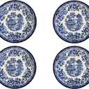 Churchill New Royal Wessex Tonquin Blue Chelsea 10" Dinner Plate - Set of 4, Made in England