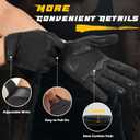 FREETOO Full-Finger Workout Gloves for Men, Padded Gym Gloves with Excellent Grip and Palm Protection (Black, L)