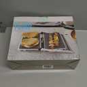 COOK WITH COLOR Panini Maker: 2-Slice Press Grill, 760W Power, Non-Stick Plates, Cool Touch Handle, Compact Design, Fast Cooking - Ideal for Delicious Paninis, Cream