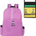 2 x Offstar Travel Backpack, Leisure Backpack, Simple Cute Backpack, Anime Theme Bag, Sports Backpack, Suitable for Lighter Days or Weekend Outings, Pink
