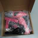 Hi-Spec Electric Screwdriver 27pc 3.6V Pink USB Small Power Screwdriver Set. Cordless & Rechargeable with Driver Bit Set