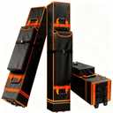 10 x 10 x 62 inch Canopy Tent Storage Bag Replacement with Roller Wheels & Handles, 800D Waterproof Large Heavy Duty Pop Up Canopy Storage Bags Wheeled