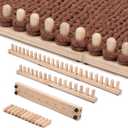 80 Inch Chunky Blanket Loom Kit Wooden Loom for Chunky Blanket