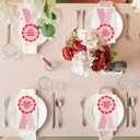 Colarr 100 Pack Galentines Day Guest Napkins Disposable Single Girls Club Hand Towel Paper Napkins 4.25 x 7.75 Inch Valentines Single Girls Decorative Napkin for Galentine Day Valentine Party Supplies