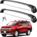 Wonderdriver Heavy Duty 350lb Roof Rack Cross Bars Compatible with Chevy Suburban & Tahoe 2021 2022 2023 2024 2025 2026 GMC Yukon XL, Cadillac Escalade ESV Lockable Aluminum Crossbar Carrier Luggage