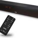ZVOX Dialogue Clarifying Sound Bar - Patented Hearing Technology, AccuVoice TV Sound Bar with 12 Levels of Voice Boost, 17" Home Theater TV Speakers, Ideal for Smart TVs - AV157 Black