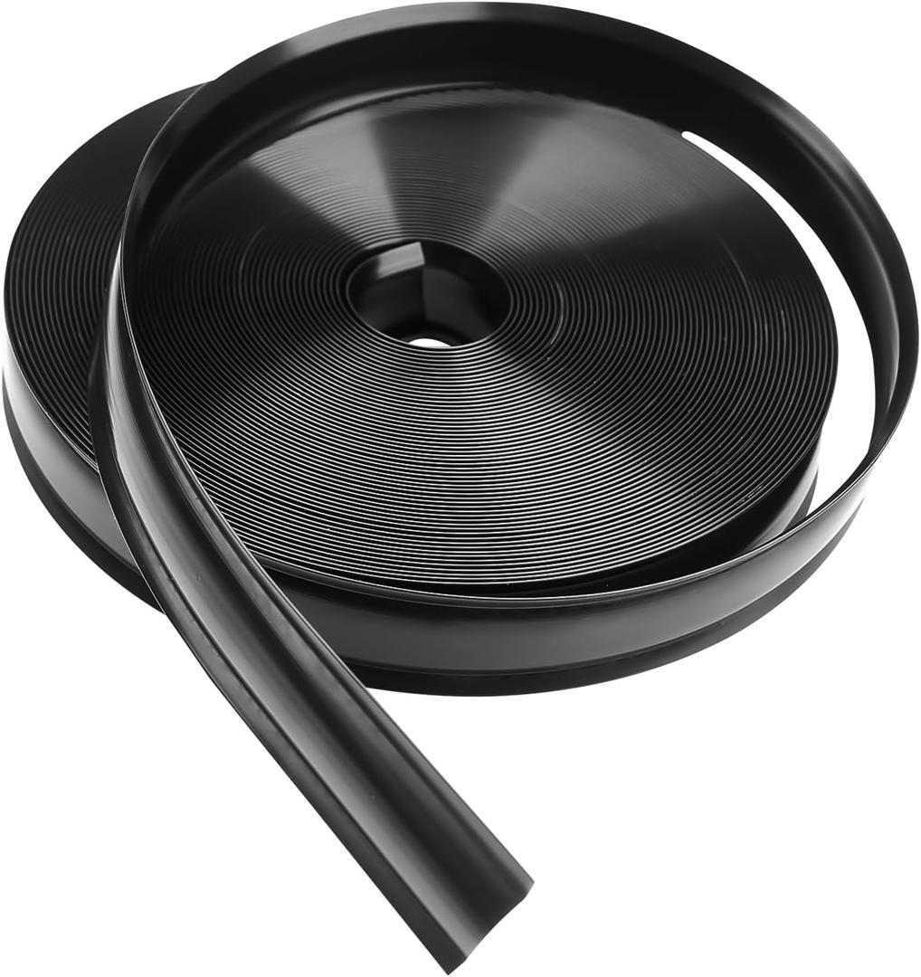 1" Black Vinyl Trim Molding Screw Cover RV Boat Camper Travel Trailer (25 ft)