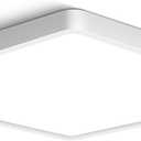 12 Inch Square LED Ceiling Light, 3200LM 24W 5000K DayLight Super Bright Ceiling Lights, White Flush Mount LED Lamp, Recessed Lighting fixtures for Kitchen Bathroom Bedroom Hallway Office Garage