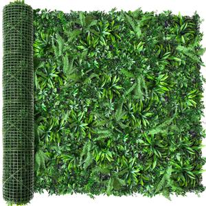 TTTM Artificial Greenery Boxwood Roll Panels: 80"x120" (67 SQFT), UV-Resistant Hedge Grass Wall & Faux Ivy Plants Privacy Fence for Indoor and Outdoor Balcony Screen, Event Backdrop Decor