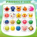 Shappy 20 Pcs Latex Dog Squeaky Toys, Soft Rubber Chew Squeaky Dog Toys Balls for Funny Animal Sets Interactive Fetch Play Chew Molar for Small Medium Dogs Pets