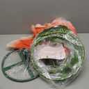 3Pcs Large Giant Artificial Flowers Decoration - Artificial Giant Paper Flowers for Wedding Graduation Bridal Shower Birthday Handcrafted Wall Backdrop Party Supplies (Light Orange)