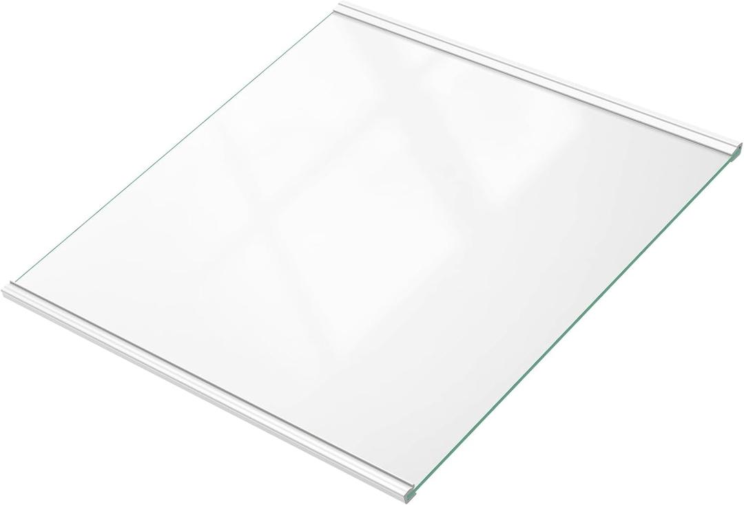Upgraded DA97-20647A Refrigerator Glass Shelf Replacement Compatible with Samsung Fridge Upper Glass,Tempered Glass Shelf Parts RS27T5201SR/AA, RS27T5200SR/AA, RS27T5200SG/AA, RS27T5561SR/AA, 17.7 X 18.3 Inches