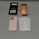 FireNova Designed for iPhone 16 Pro Case, Silicone Upgraded [Camera Protection] Phone Case with [2 Screen Protectors], Soft Anti-Scratch Microfiber Lining Inside, 2024, Chalk Pink