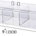 Sooyee Qtip Holder Rectangle Cotton Ball and Swab Holder Organizer with Lid, Dustproof,Waterproof,Clear Acrylic 3 Compartment Cotton Pad Container for Cotton Swabs, Make Up Pads, Cosmetics