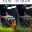 T1  Gal Betta Fish Tank, Nano Desktop Aquarium Starter Kit Hidden Back Filter, Quiet Pump, LED Light, All-in-One Nano Aquarium for Desk, Green, Size: 2.1 Gallon