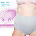 Frida Mom Women's Postpartum Underwear for C-Section Recovery, Disposable High Waist, Seamless with Stretchy Support, Postpartum Essentials, Size Regular (Waist 28"-42" Stretched), 8 Count, Gray 