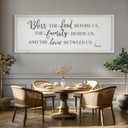 Bless The Food Before Us Home Decor Wall Sign For Family Kitchen Farmhouse Dining Room Vintage Rustic Retro Boho Wood House Wall Art Decoration For Living Room Bedroom 40 x 15 Inch white